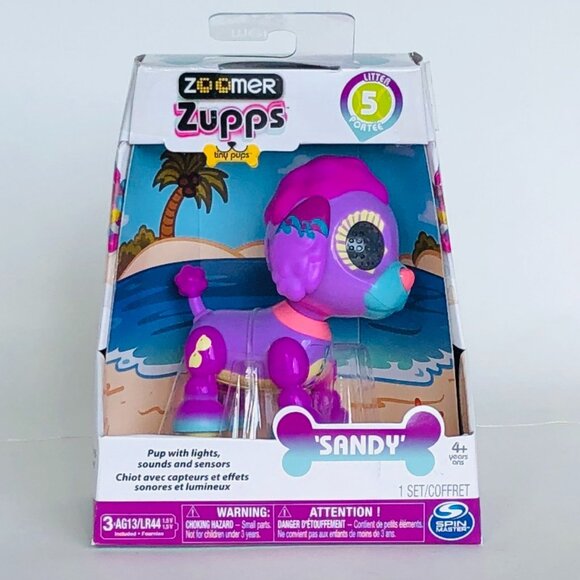 Zoomer Zupps Pups Poodle Sandy w/Lights, Sounds and Sensors New in Box Age 4+ - Picture 7 of 13
